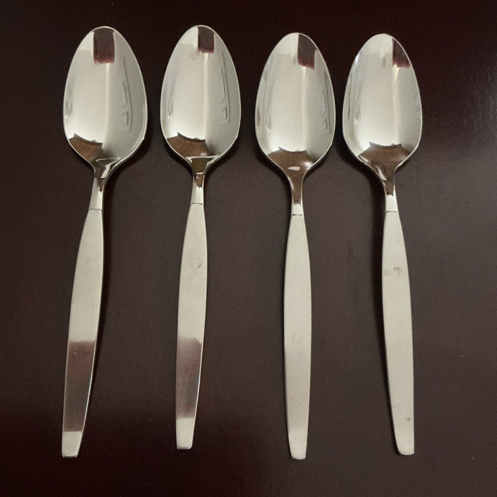 Oneida Community FROSTFIRE Teaspoons (Set of 4) Stainless 6"